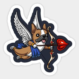 French Bulldog Dog Cupid Valentines Day Cute Pet Sticker